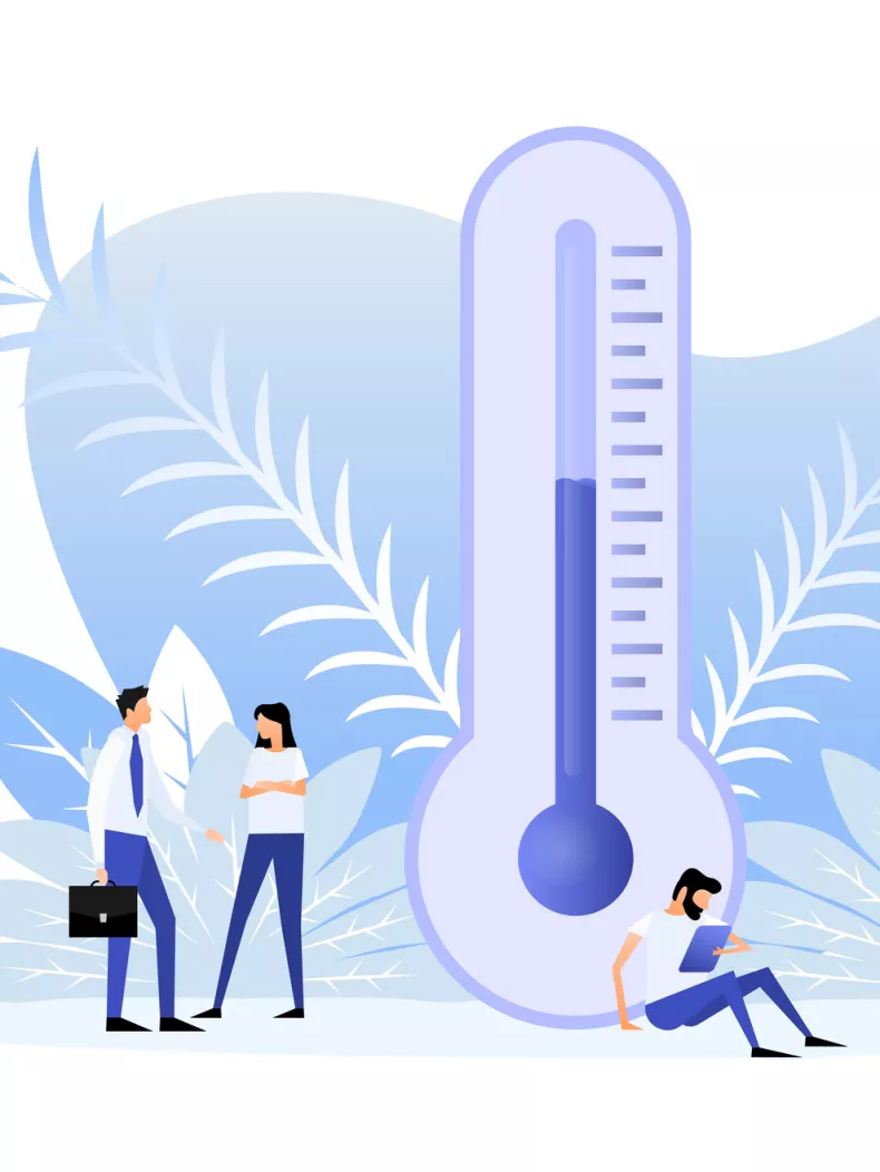 Illustration fin d'alerte canicule