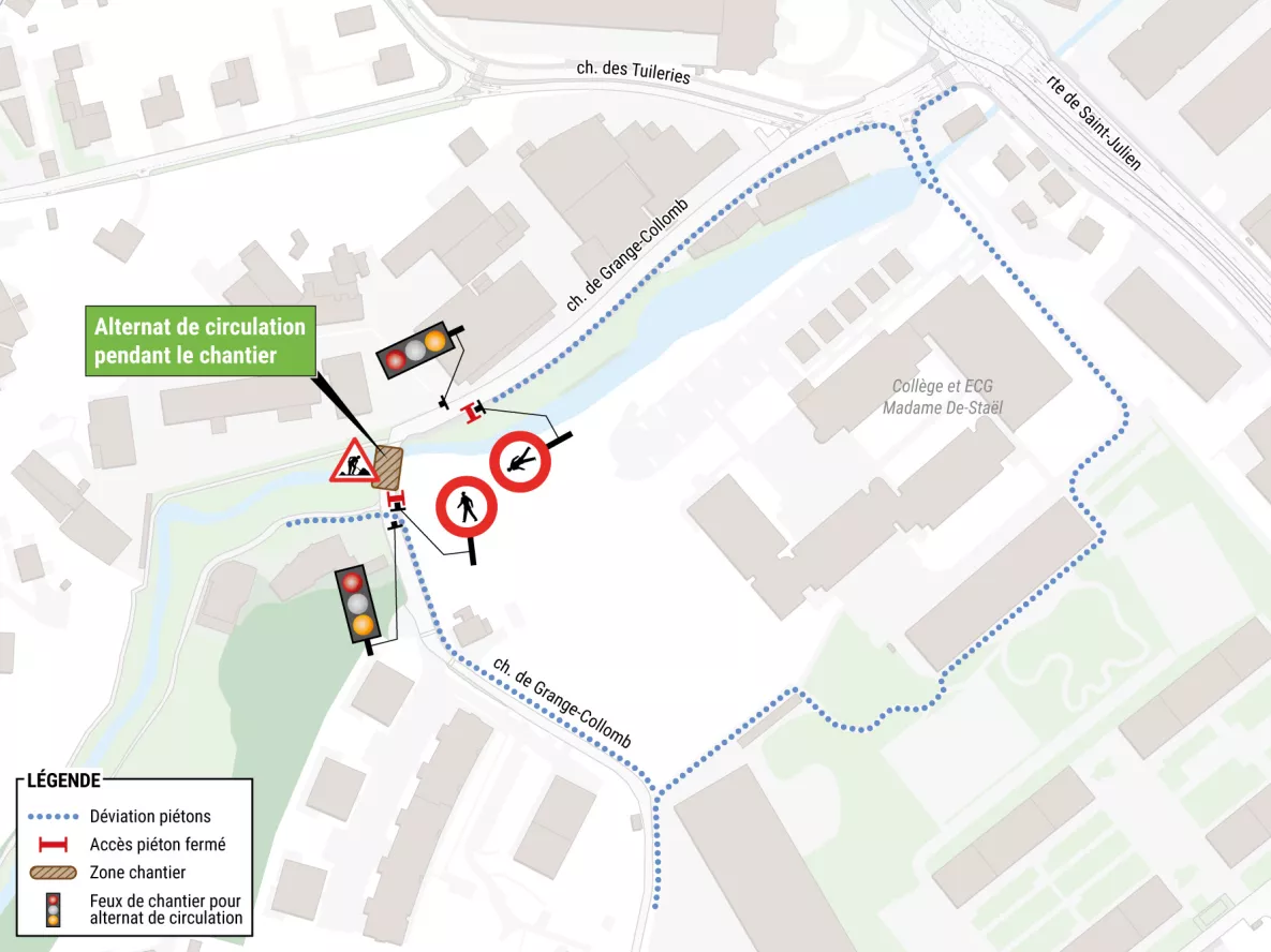 Plan travaux pont Grange-Collomb