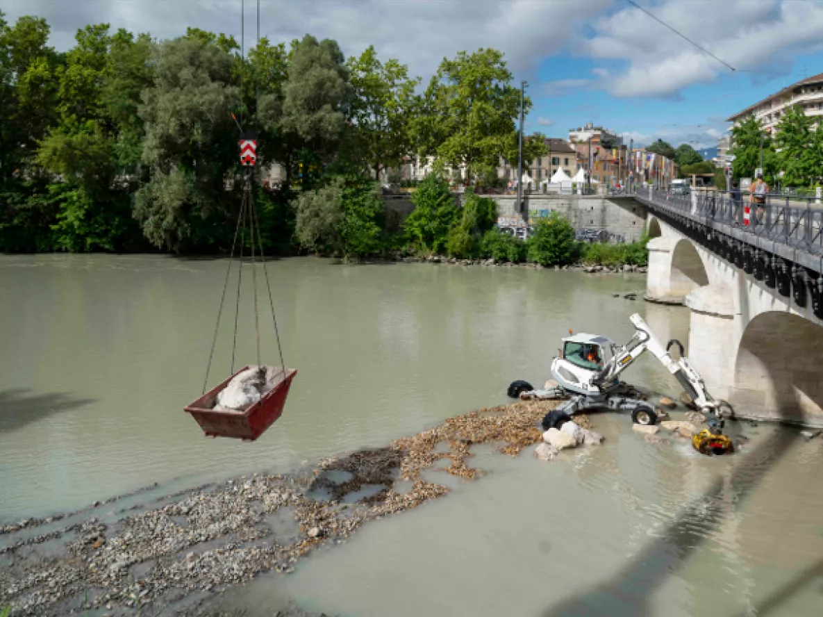 Image travaux pont de Carouge