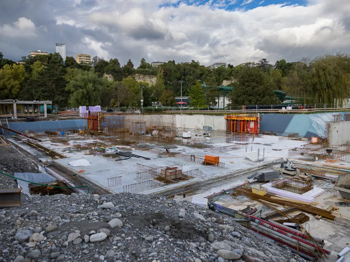 Visuel Piscine de la Fontenette chantier