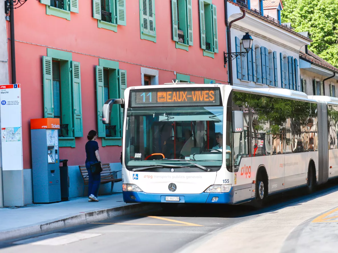 Bus tpg &agrave; Carouge