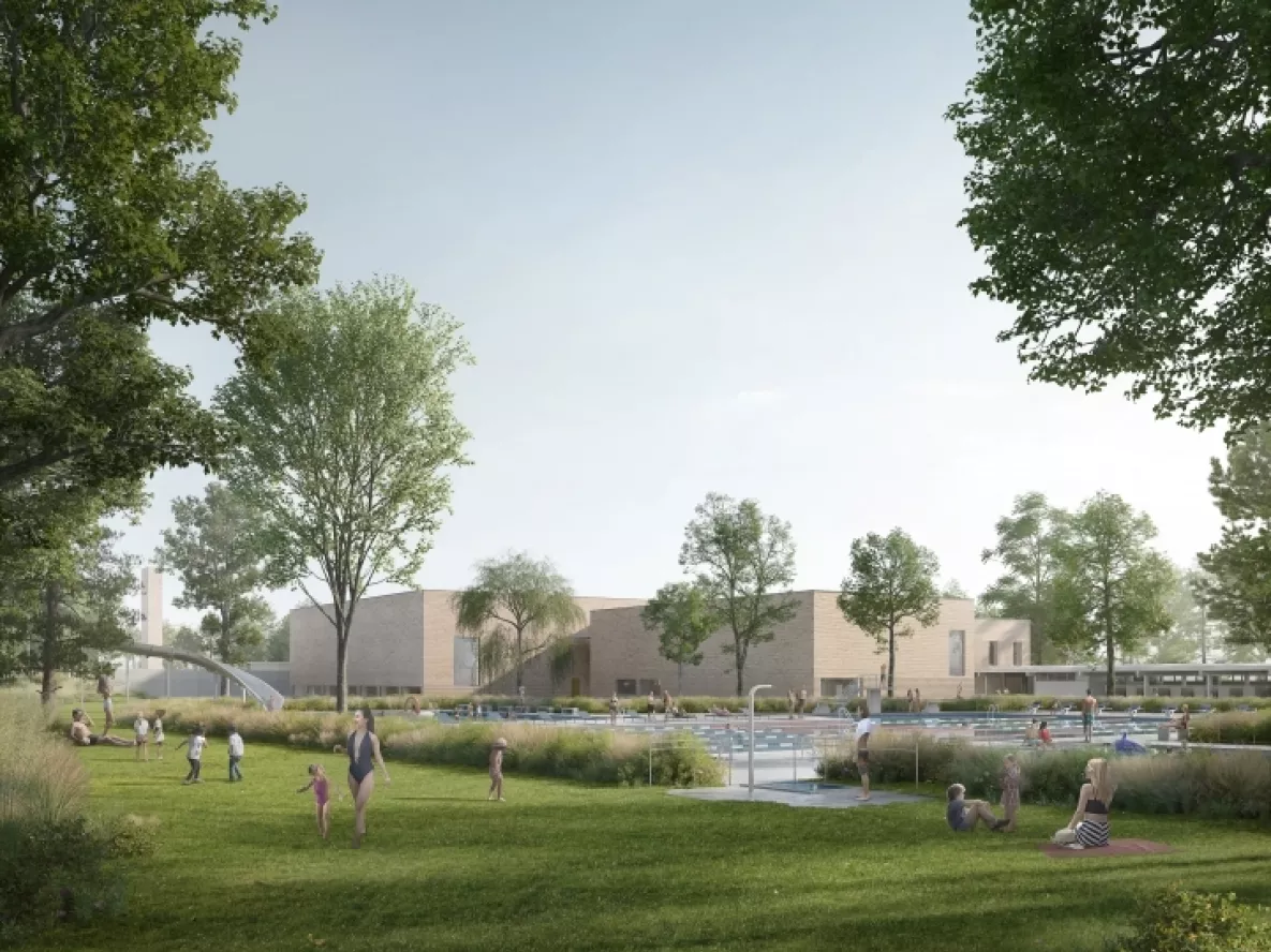 Photo Piscine de la Fontenette Vue Ext&eacute;rieur