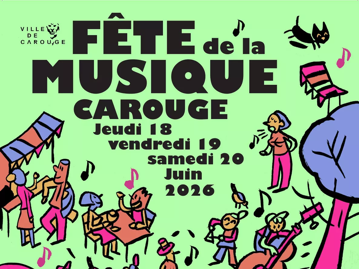 Affiche de  la f&ecirc;te de la Musique