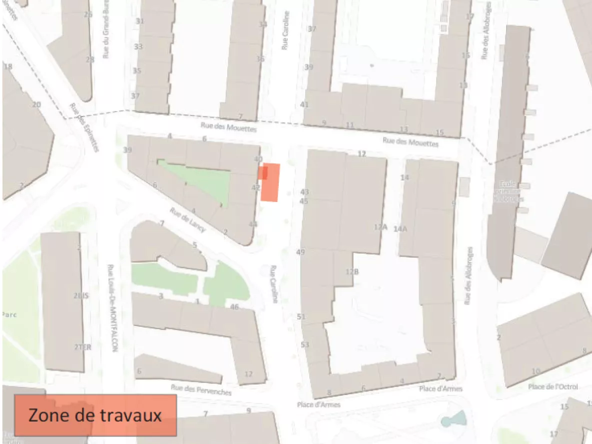 Travaux rue Caroline SIG