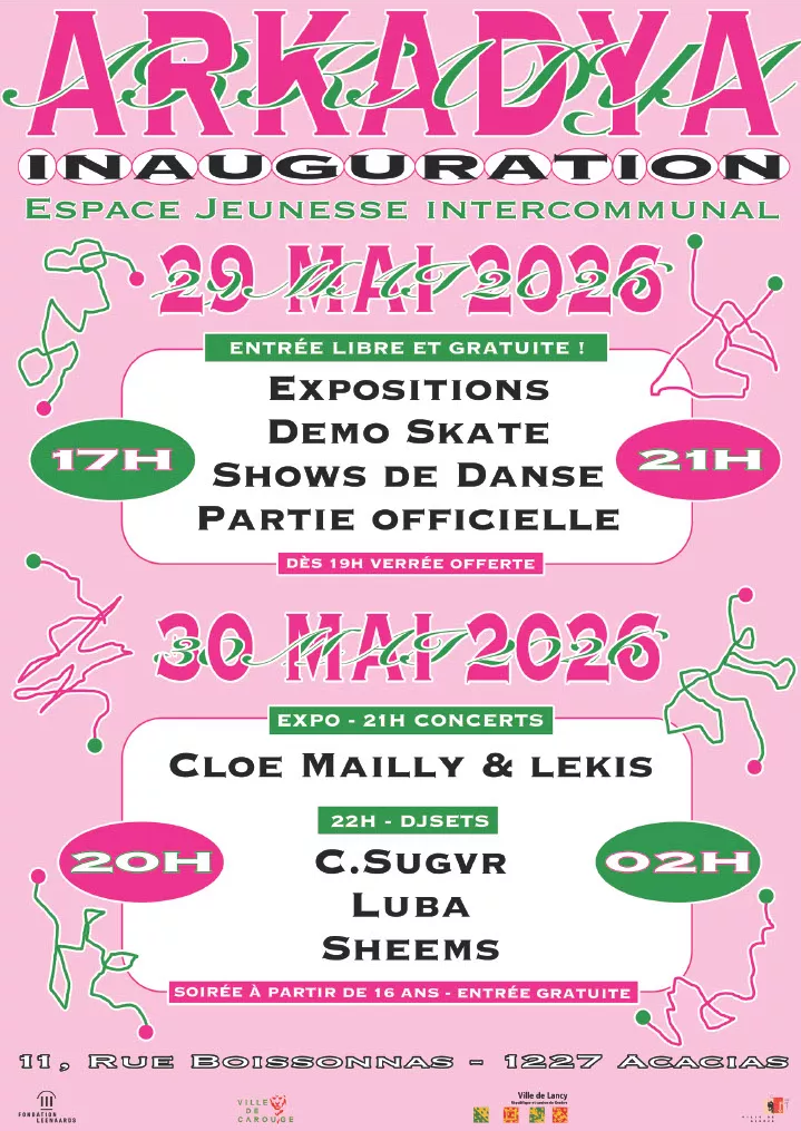 Affiche inauguration Espace Jeunesse
