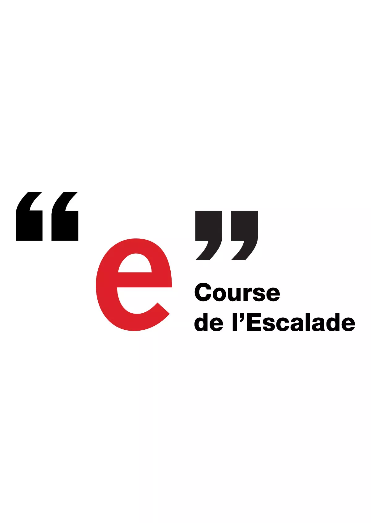Affiche logo Course de l'Escalade