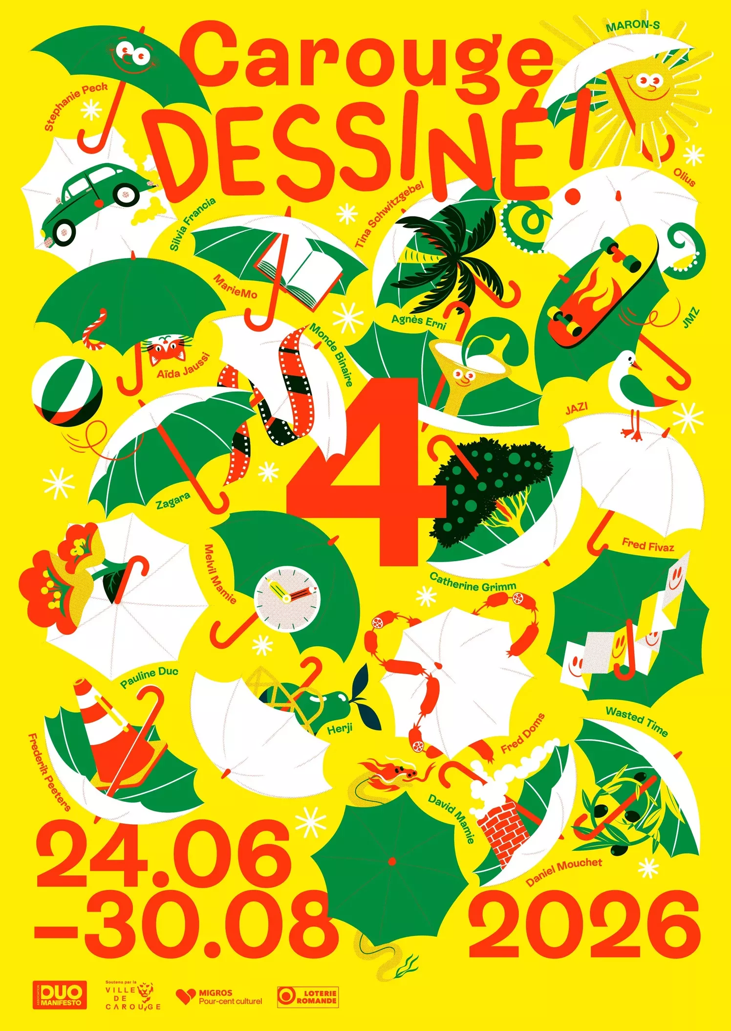 Affiche Carouge dessin&eacute;, 4e &eacute;dition