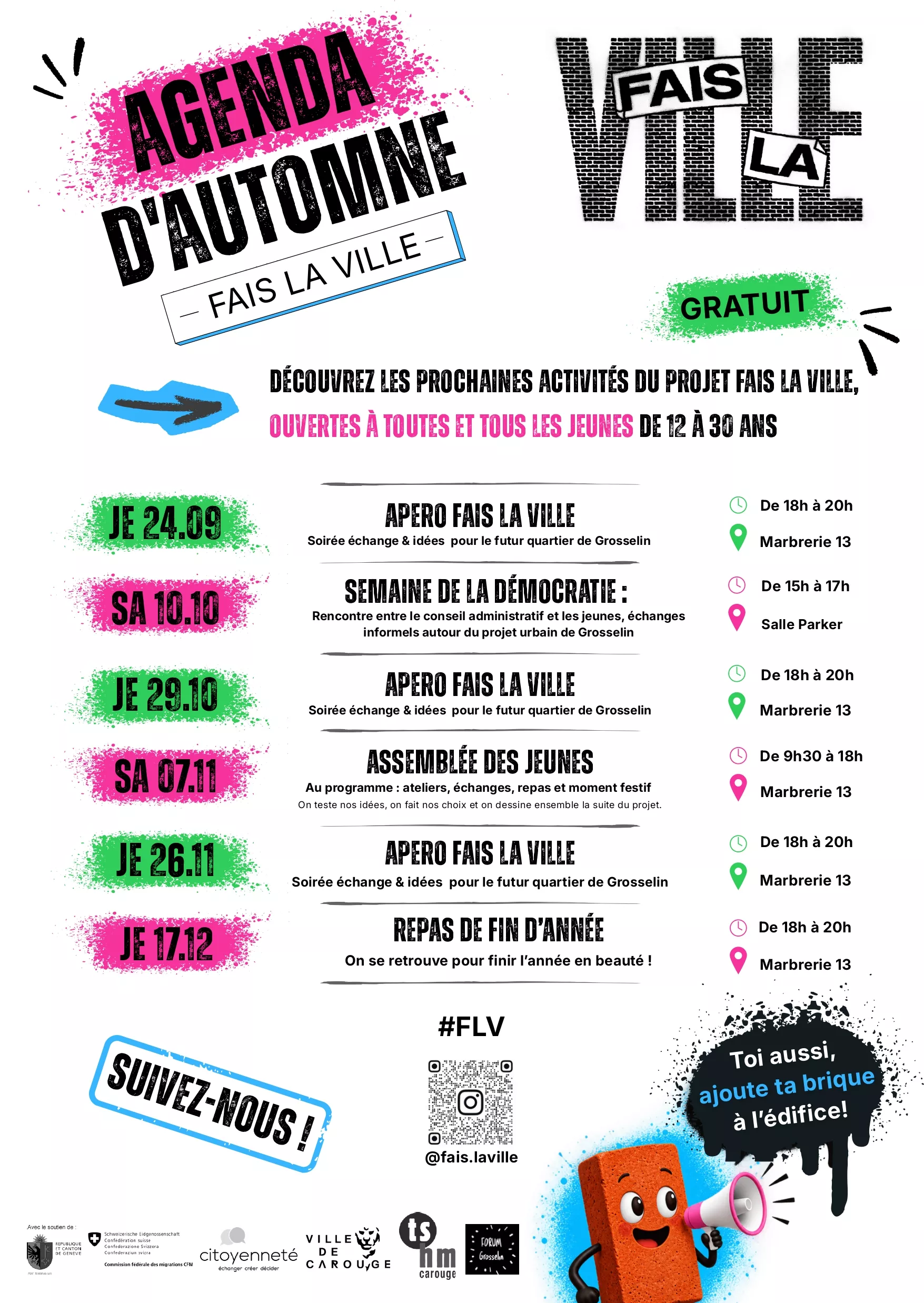 agenda faire la ville automne