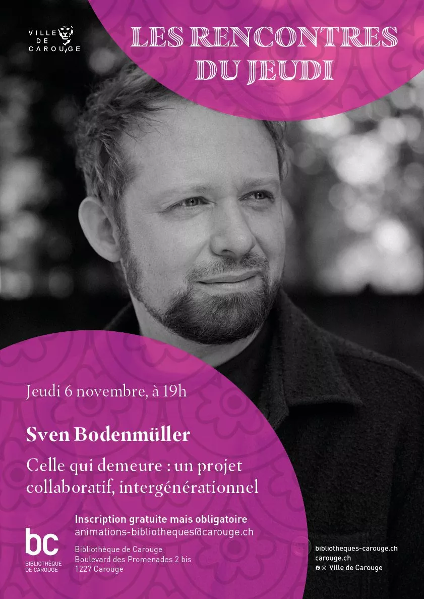 Visuel Les rencontres du jeudi Sven Bodenmüller