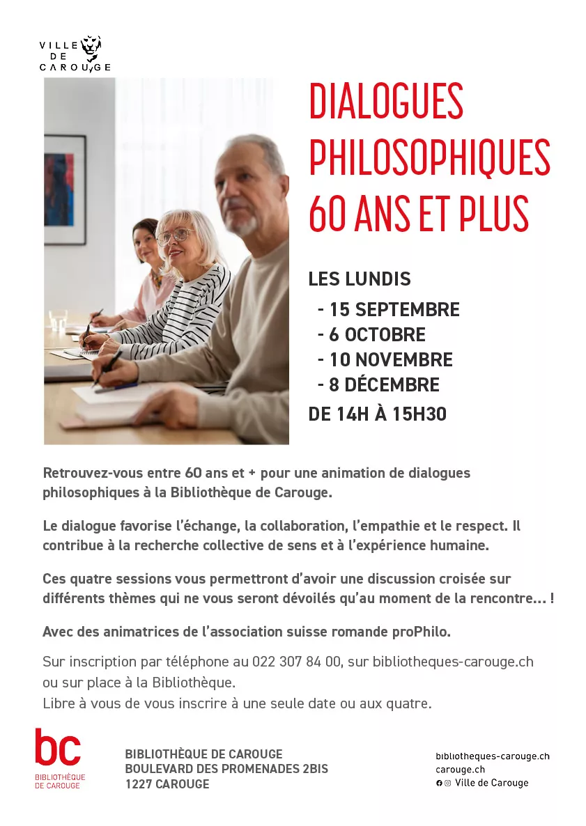 Visuel Dialogues philosophiques 60 ans et plus