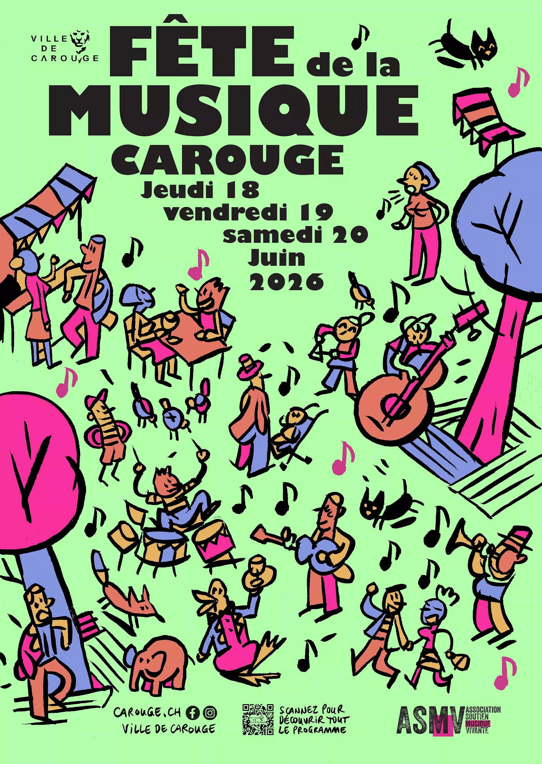 F&ecirc;te de la musique 2026 &agrave; Carouge