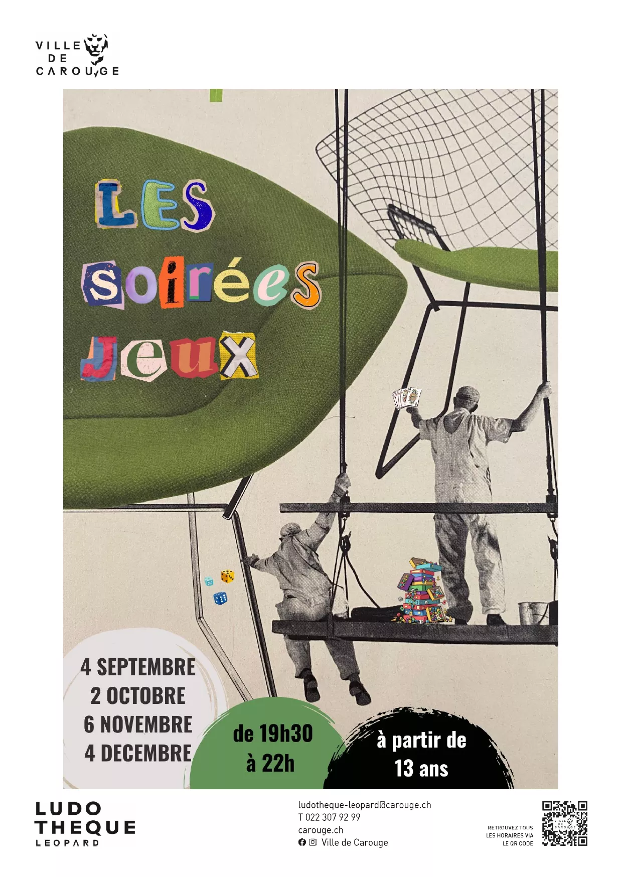 Affiche soir&eacute;e jeux 2e semestre