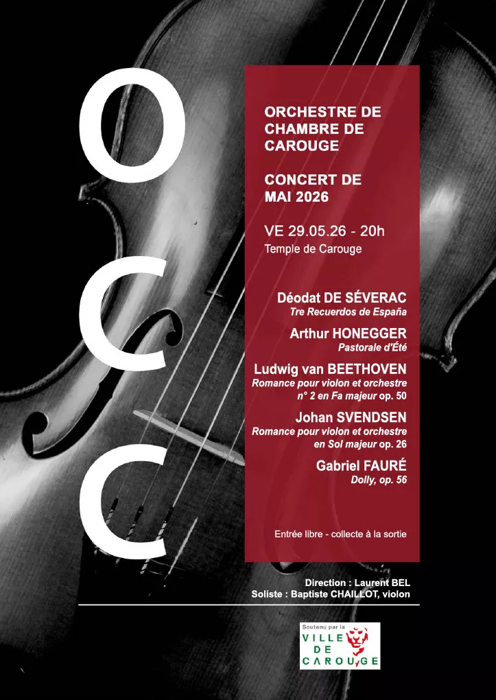Flyer Orchestre chambre de carouge