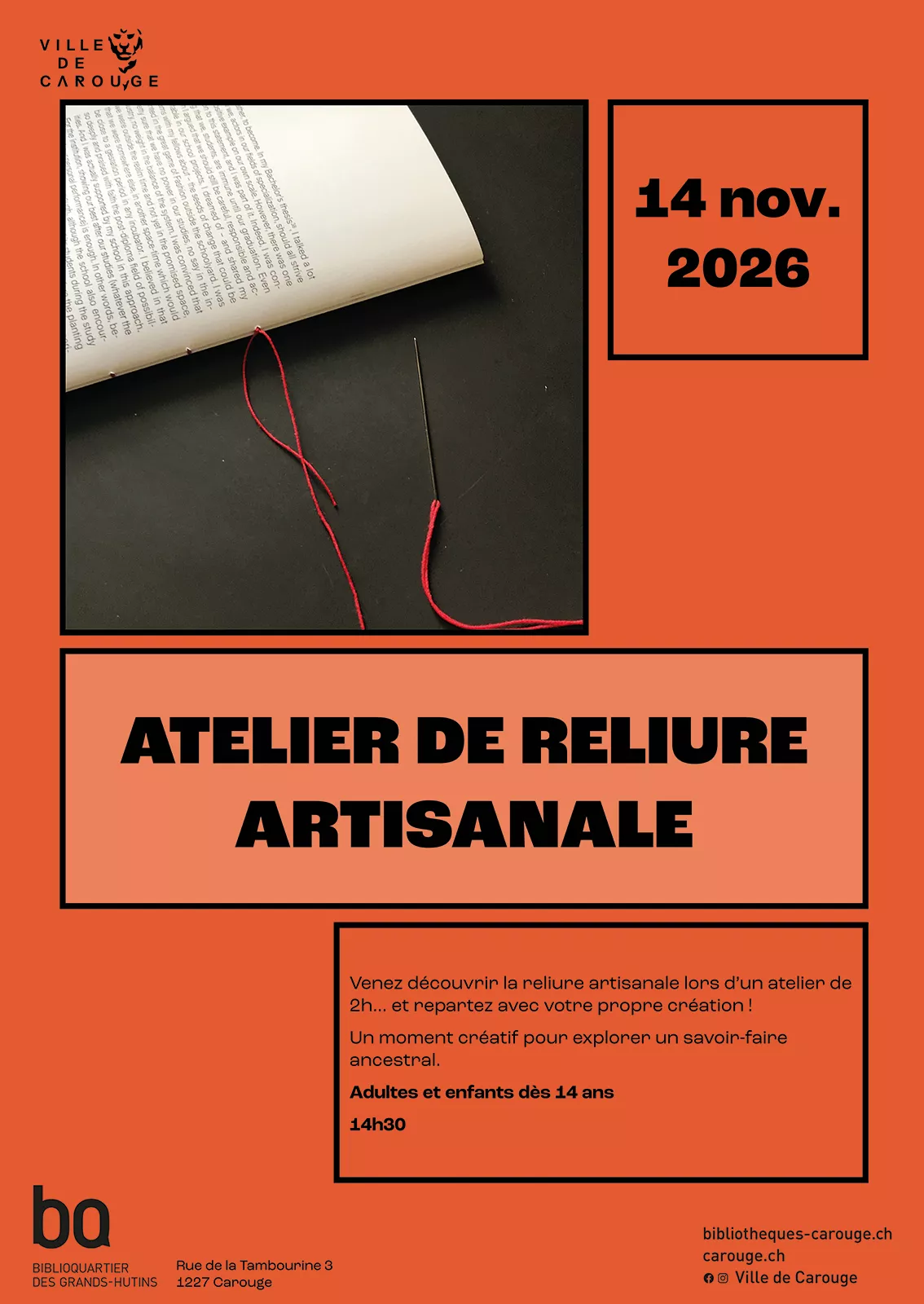 image atelier reliure novembre