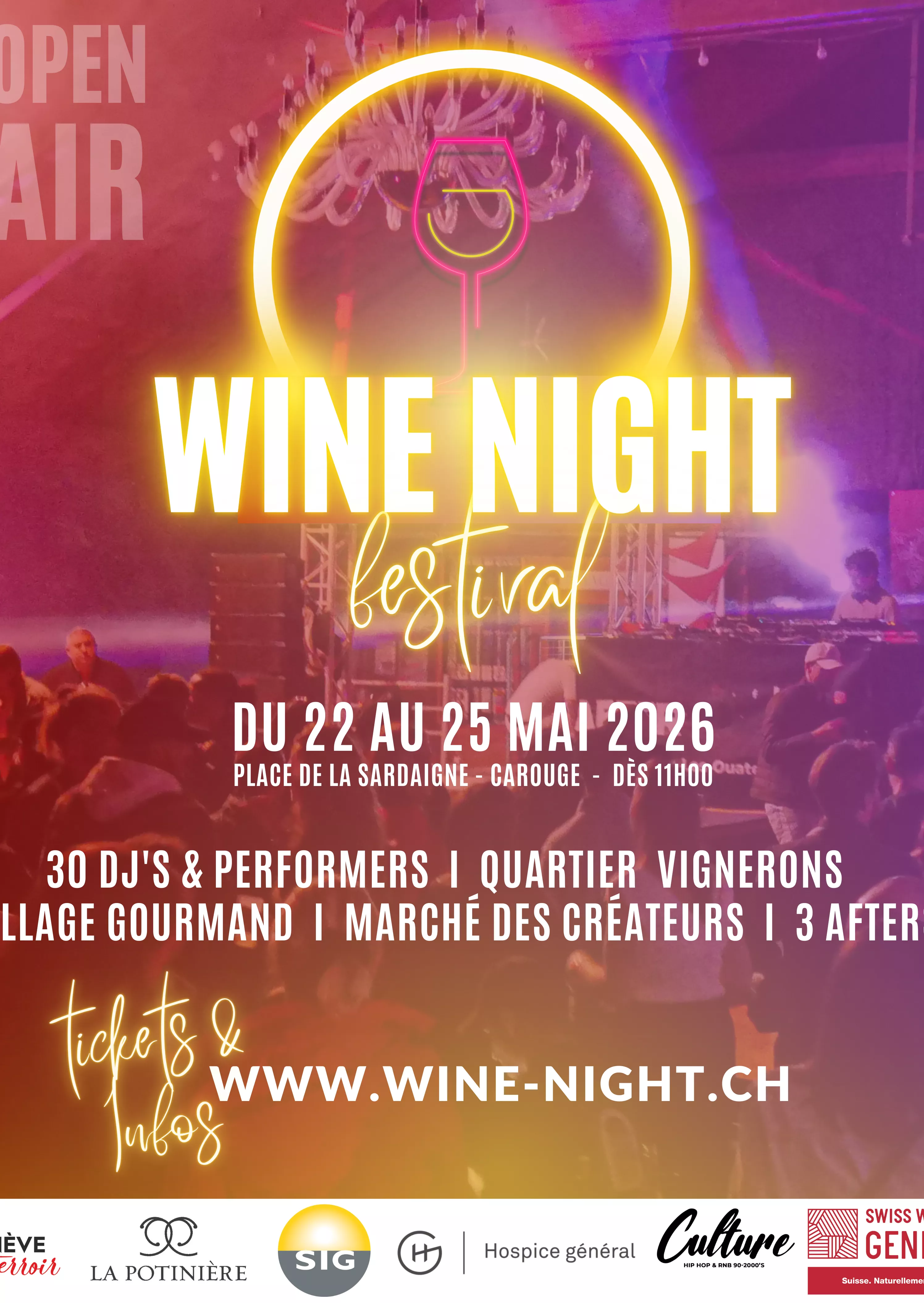 Visuel du Wine night festival