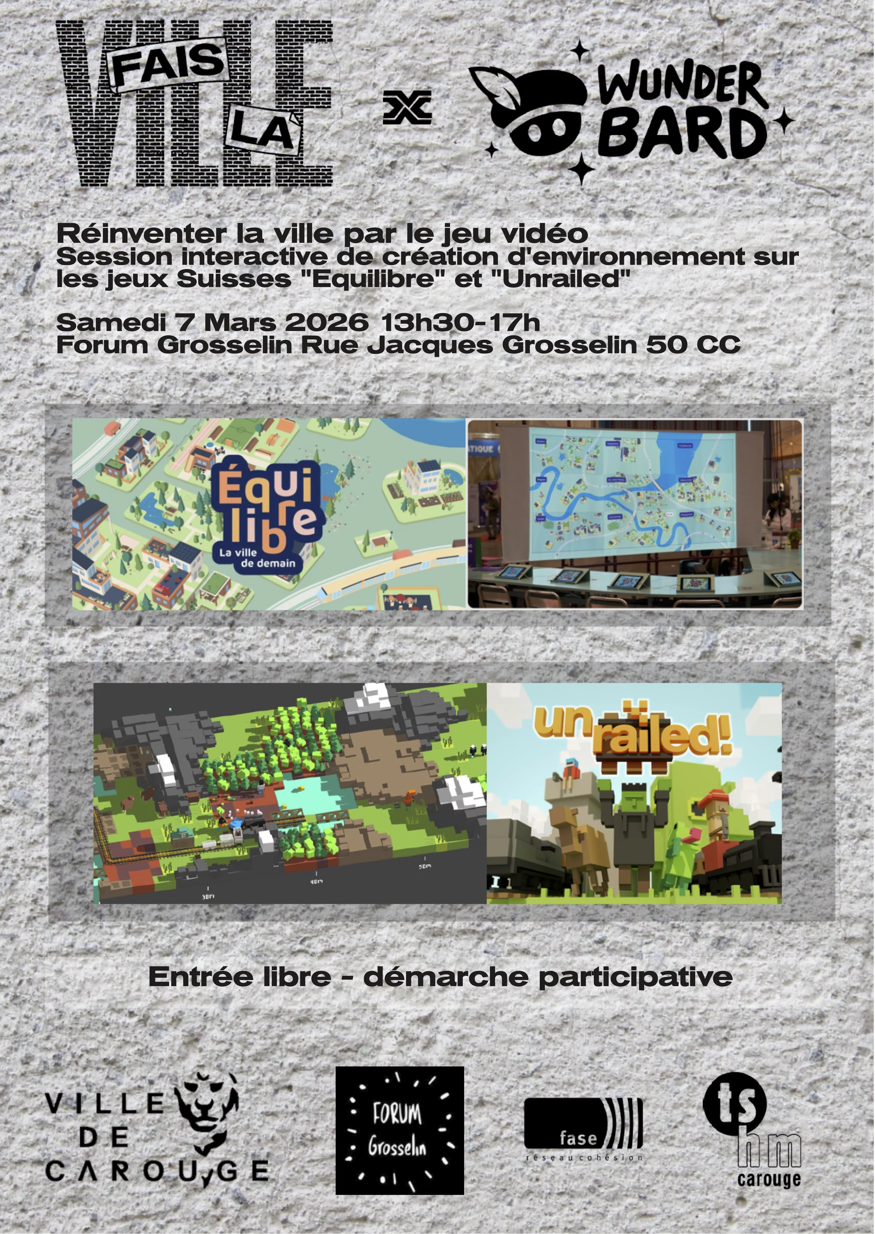 Affiche R&eacute;inventer la ville par le jeu vid&eacute;o