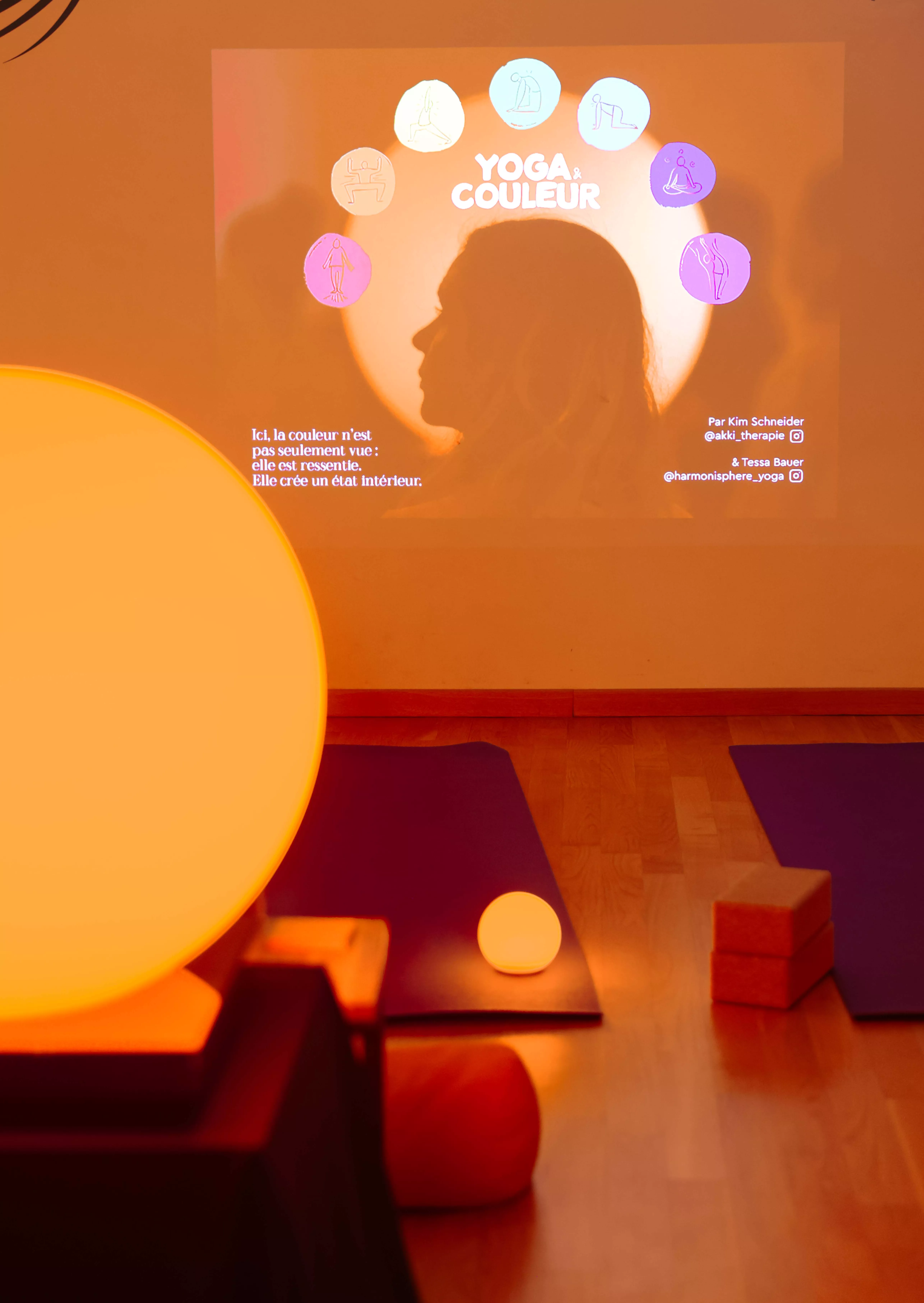 Affiche yoga & couleur