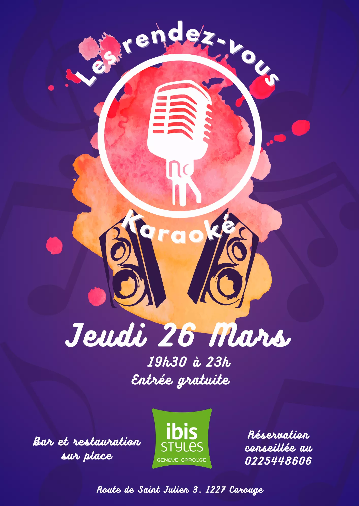 Affiche Rendez-vous karaok&eacute;