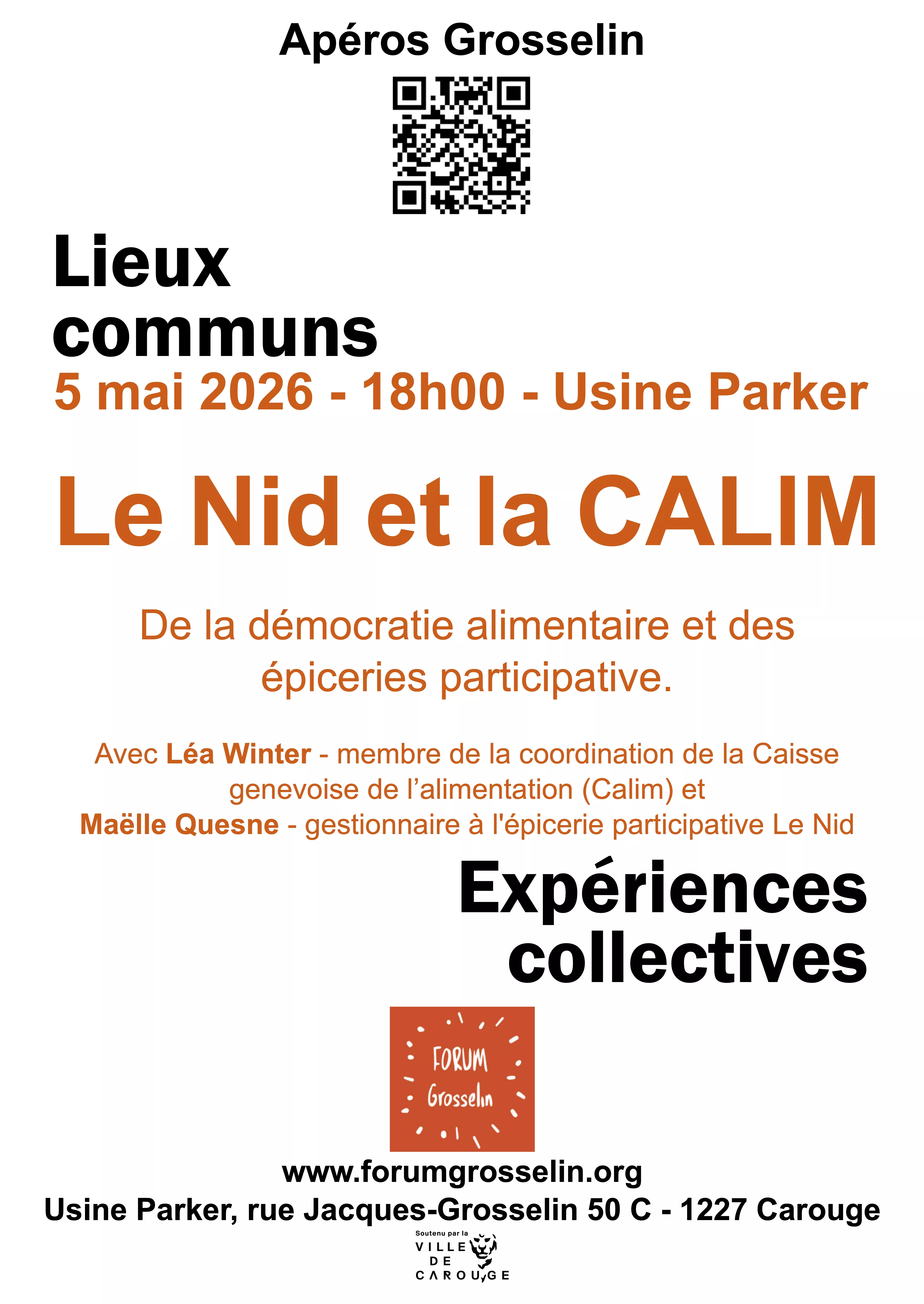 Affiche apr&eacute;o Grosselin