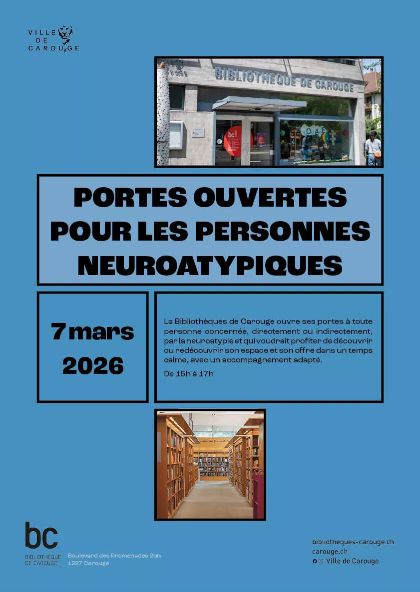 Affiche des Portes ouvertes pour les personnes neuroatypiques