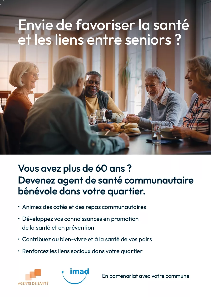 Image flyer recrutement agents de sant&eacute; communautaire 