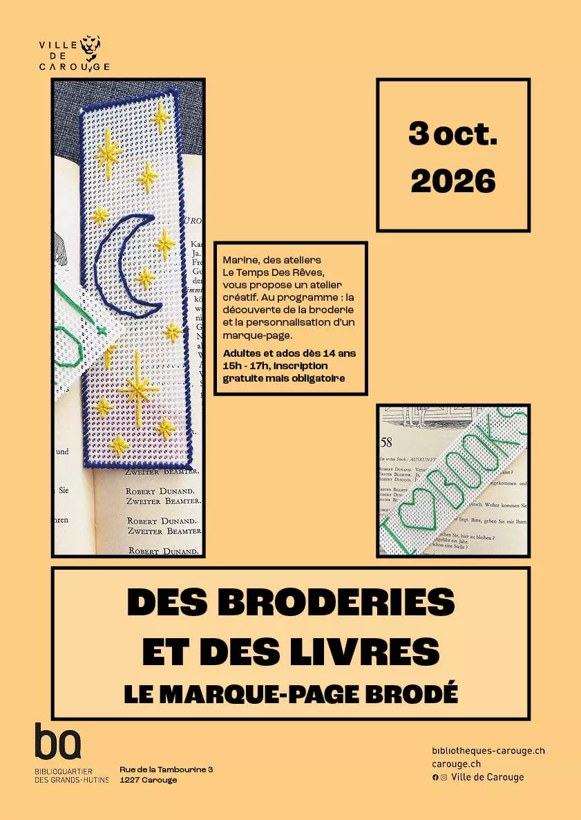 poster Atelier cr&eacute;atif