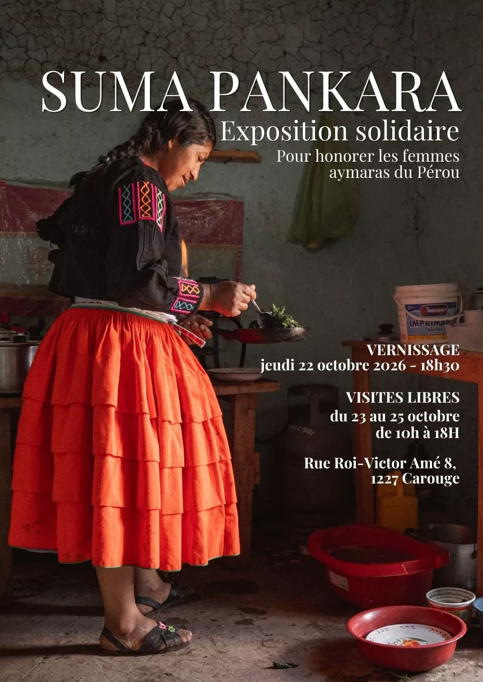 affiche Exposition solidaire Suma Pankara
