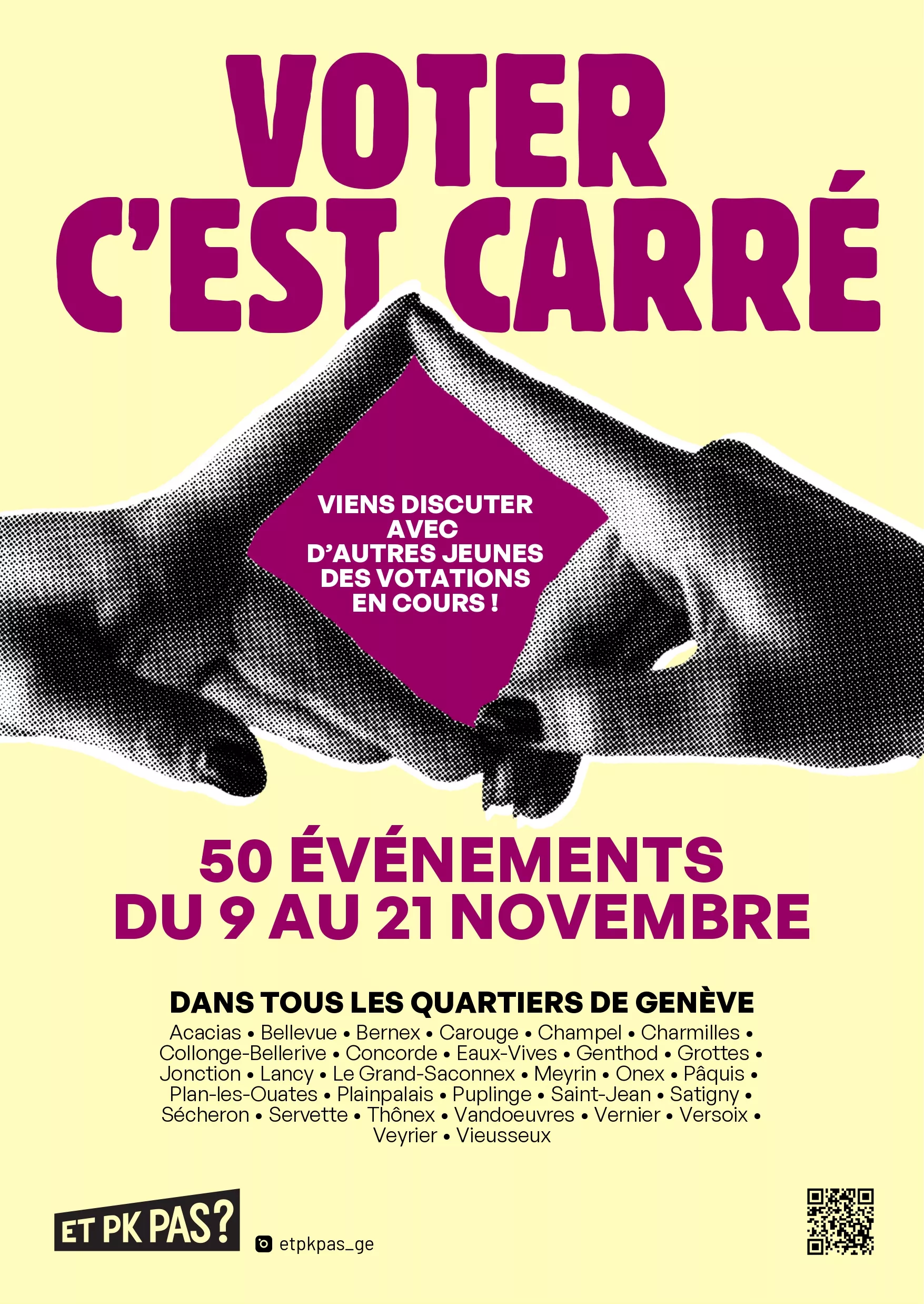 Affiche Voter c'est carr&eacute;