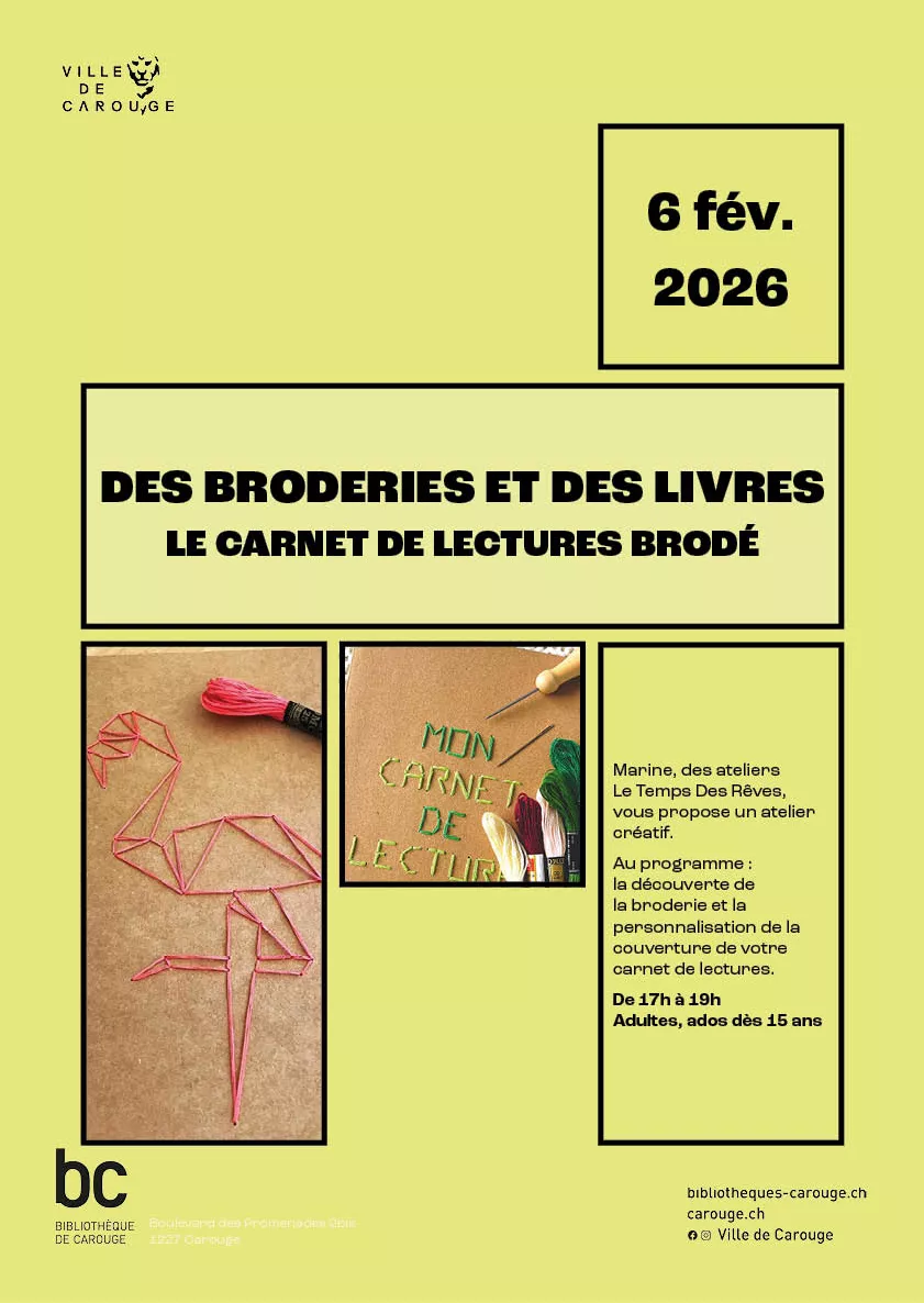 Visuel de l'atelier "Des broderies et des livres"