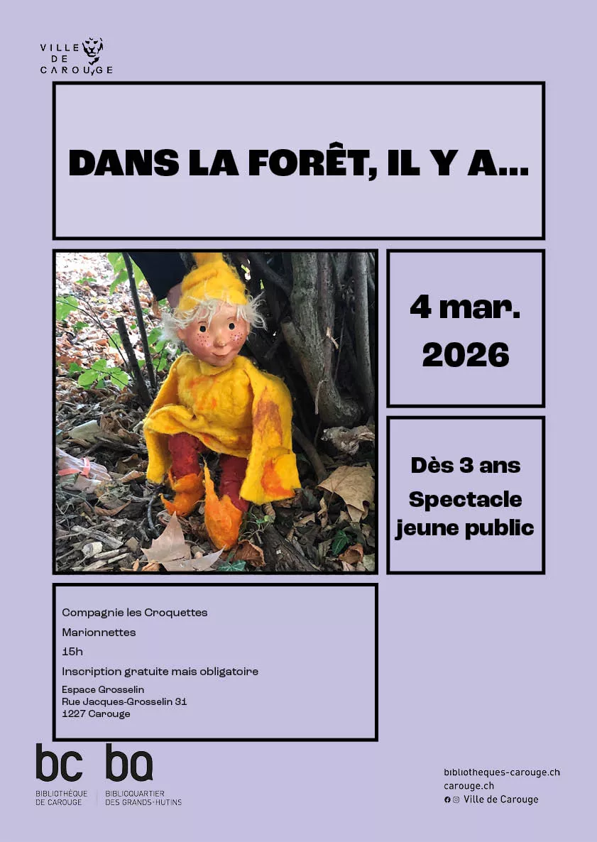Affiche Dans la for&ecirc;t il y a...