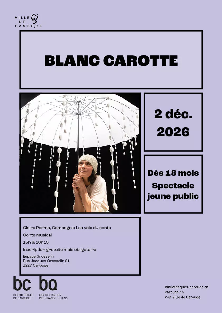 Affiche blanc carotte