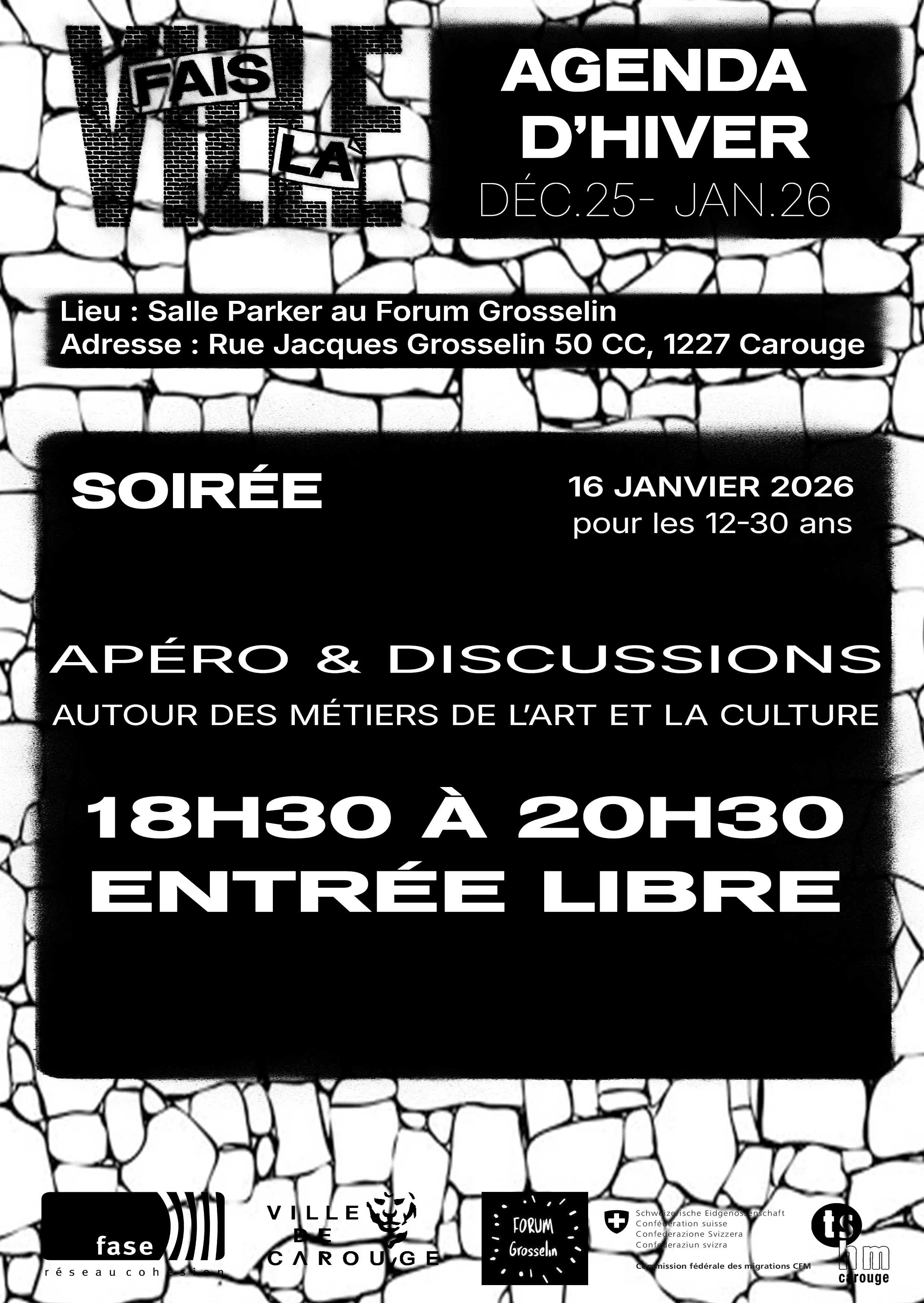 Affiche "fais la ville" avec la Culture