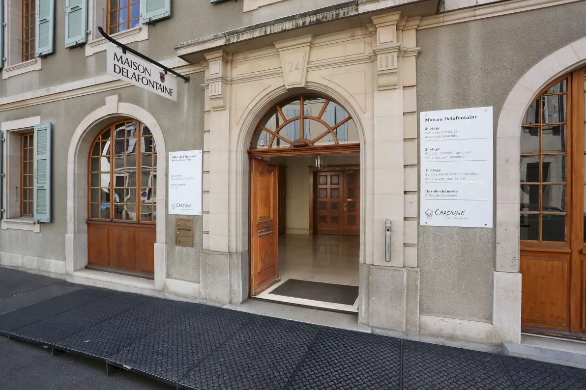 Entr&eacute;e de la Maison Delafontaine