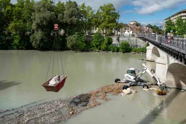 Image travaux pont de Carouge