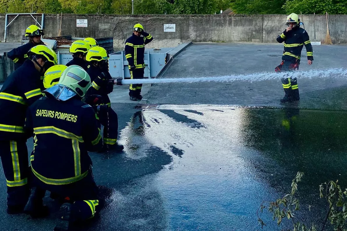 Jeunes Sapeurs-pompiers en action
