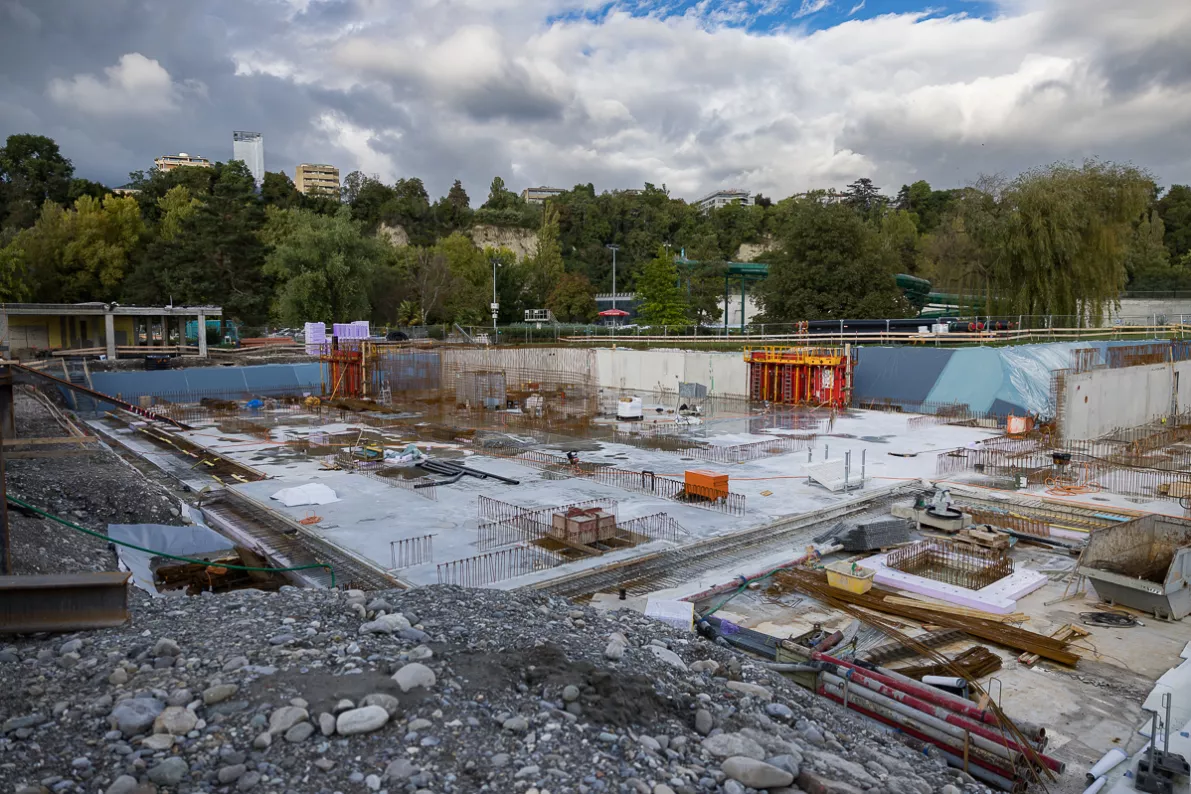 Visuel Piscine de la Fontenette chantier