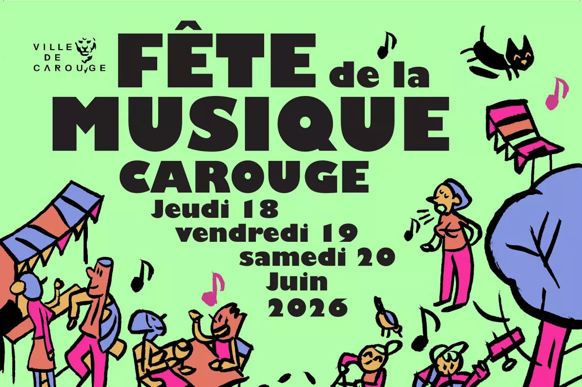 Affiche de  la f&ecirc;te de la Musique