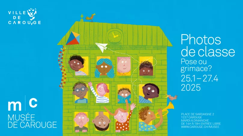 Visuel de l'exposition "Photo de classe, pose ou grimace"