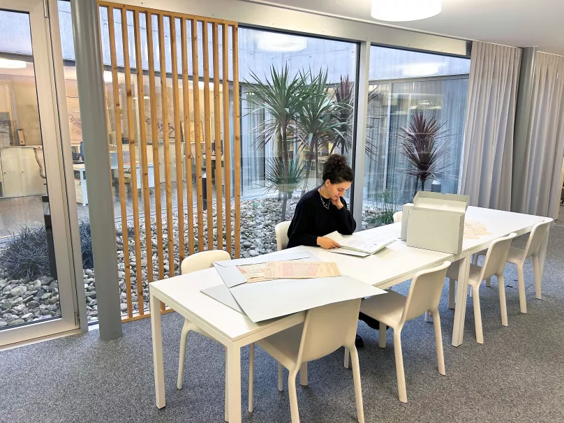 Salle de lecture des Archives communales