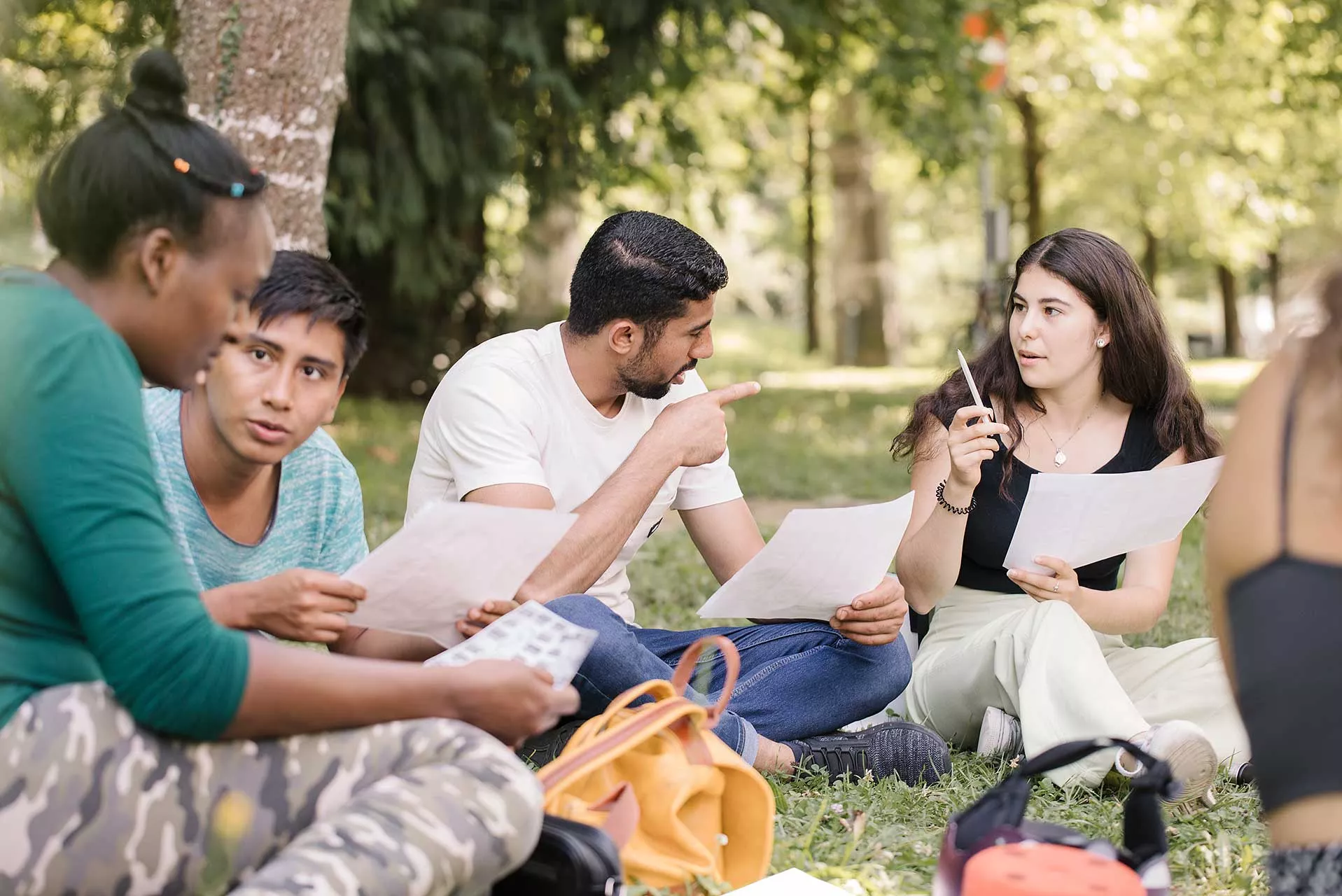 Cours de Fran&ccedil;ais au parc
