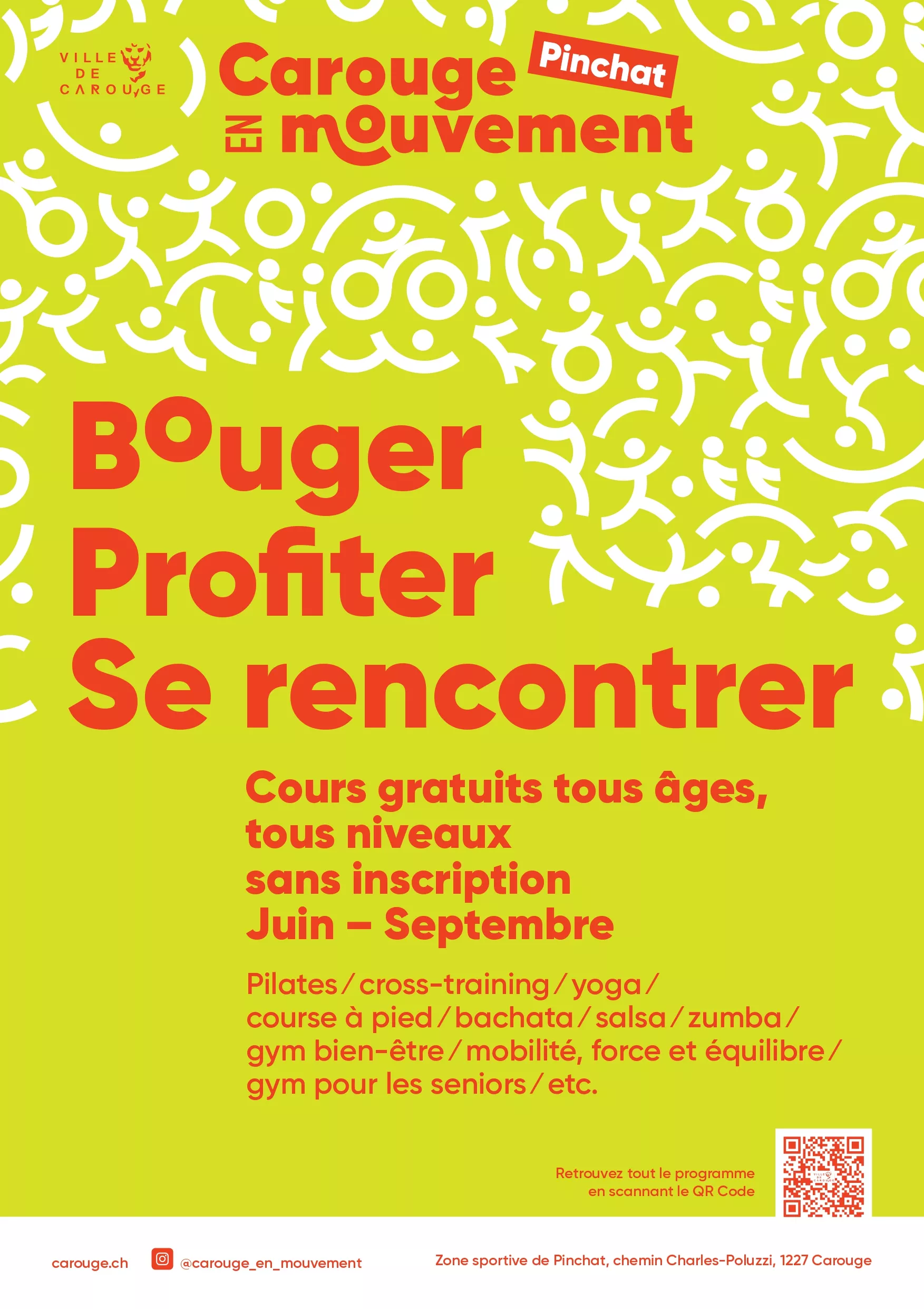 Carouge en Mouvement, visuel du programme estival 2026