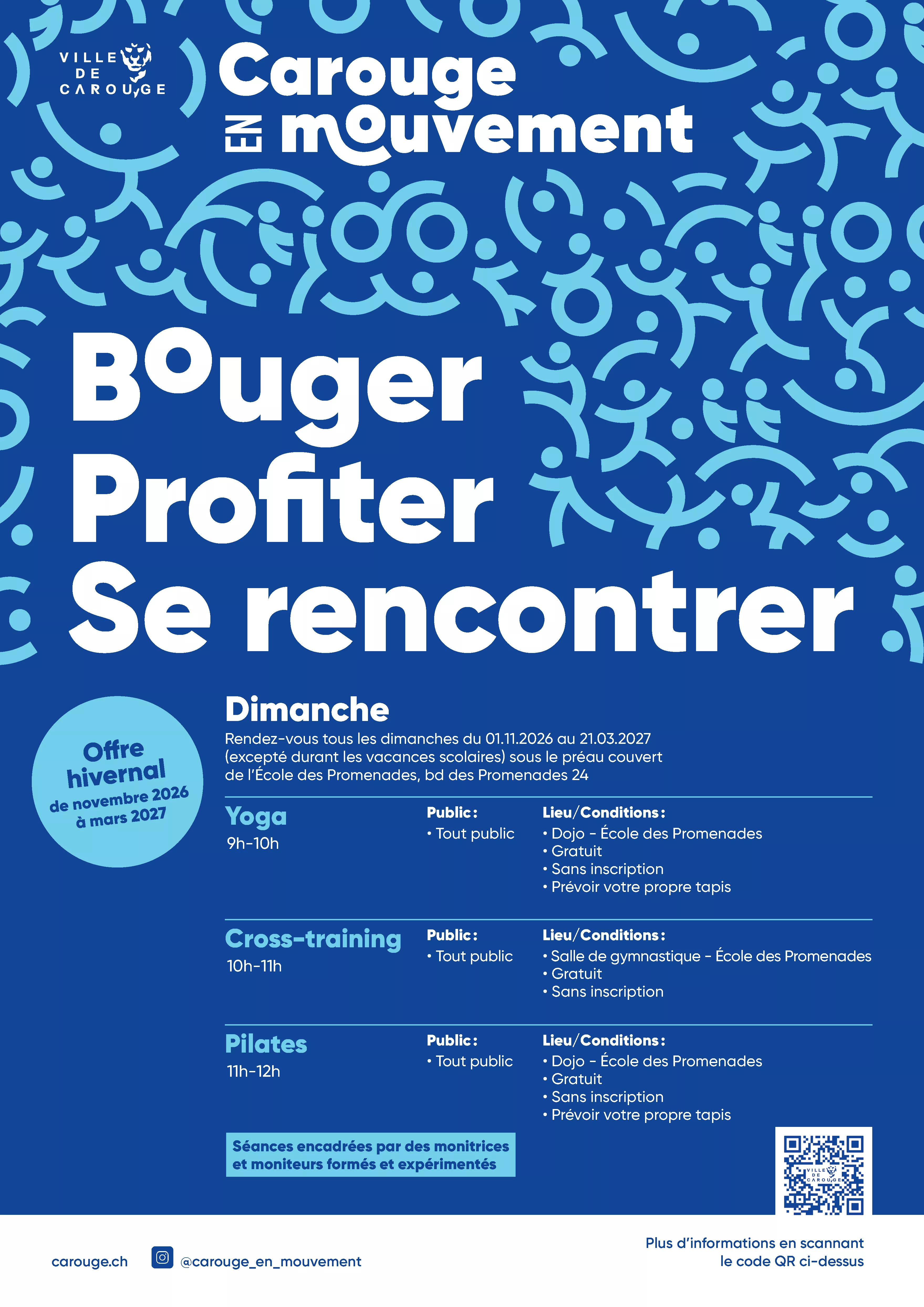 Carouge en mouvement hivernal