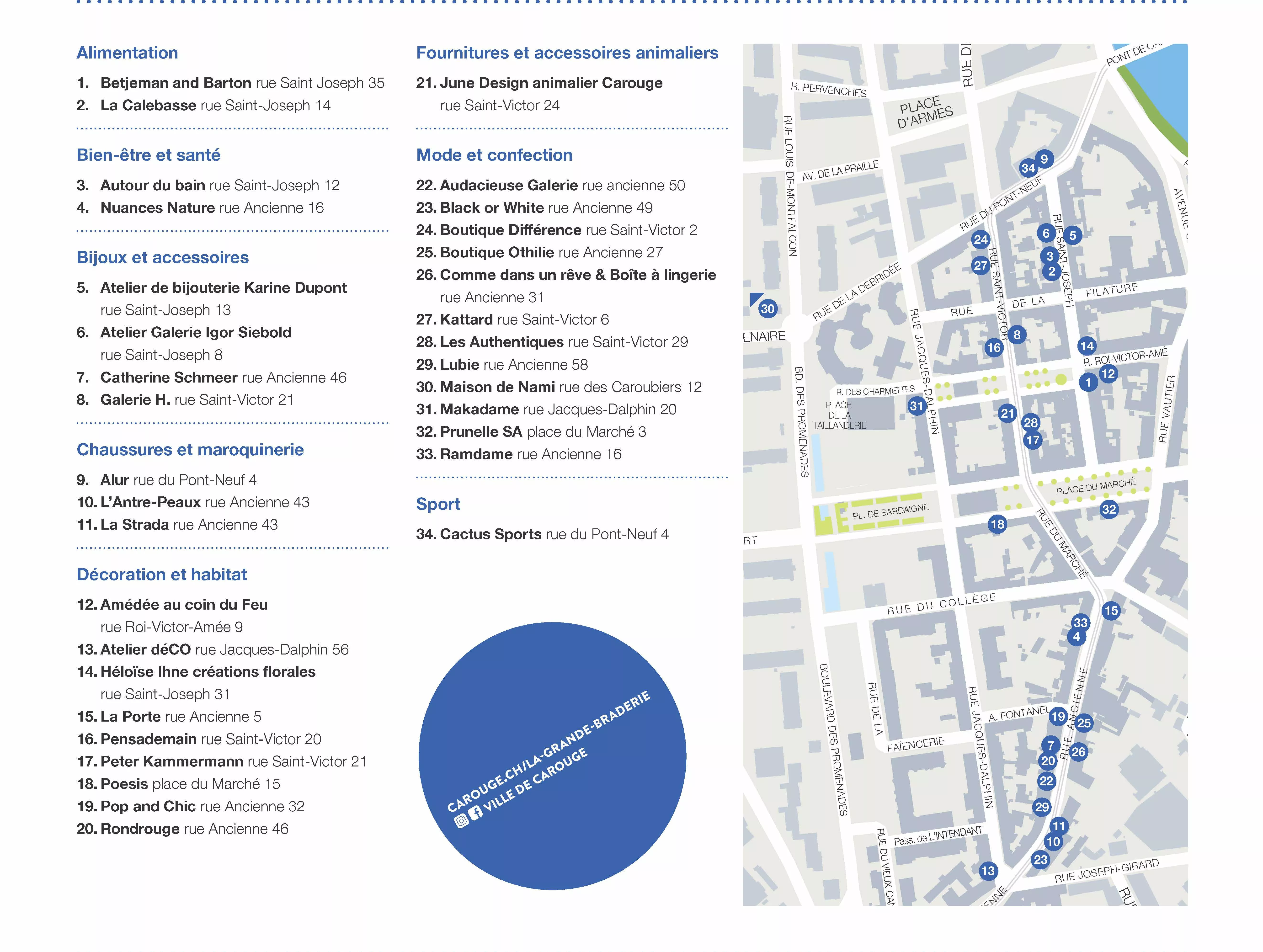 Plan du vide-boutique