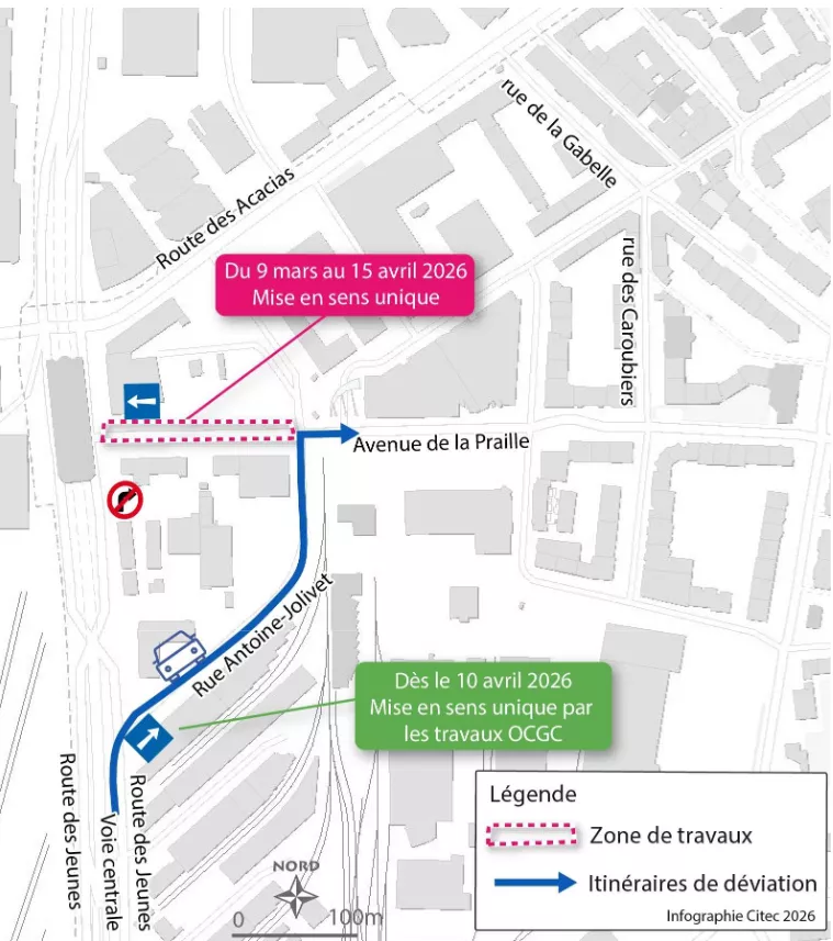 Travaux d&egrave;s 9 mars