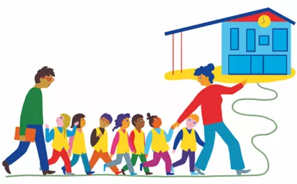 Visuel Visites dans les &eacute;coles