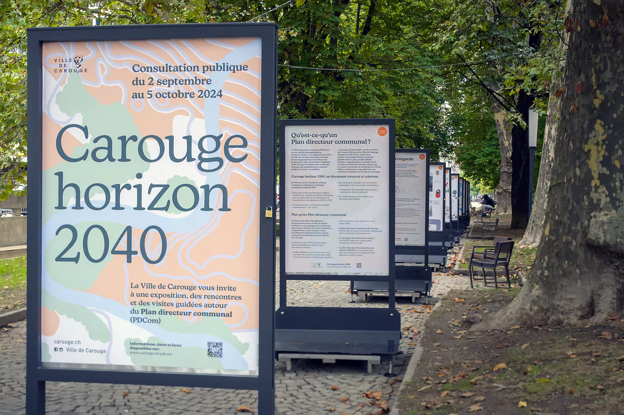 PDCom affich&eacute; dans l'espace public