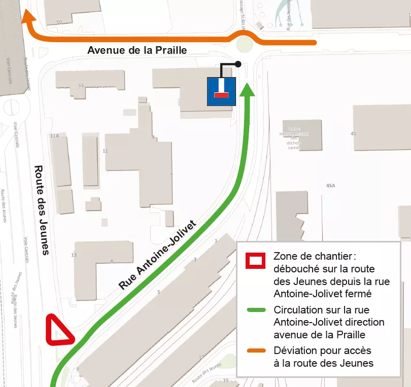 Plan travaux 10 avril au 18 mai