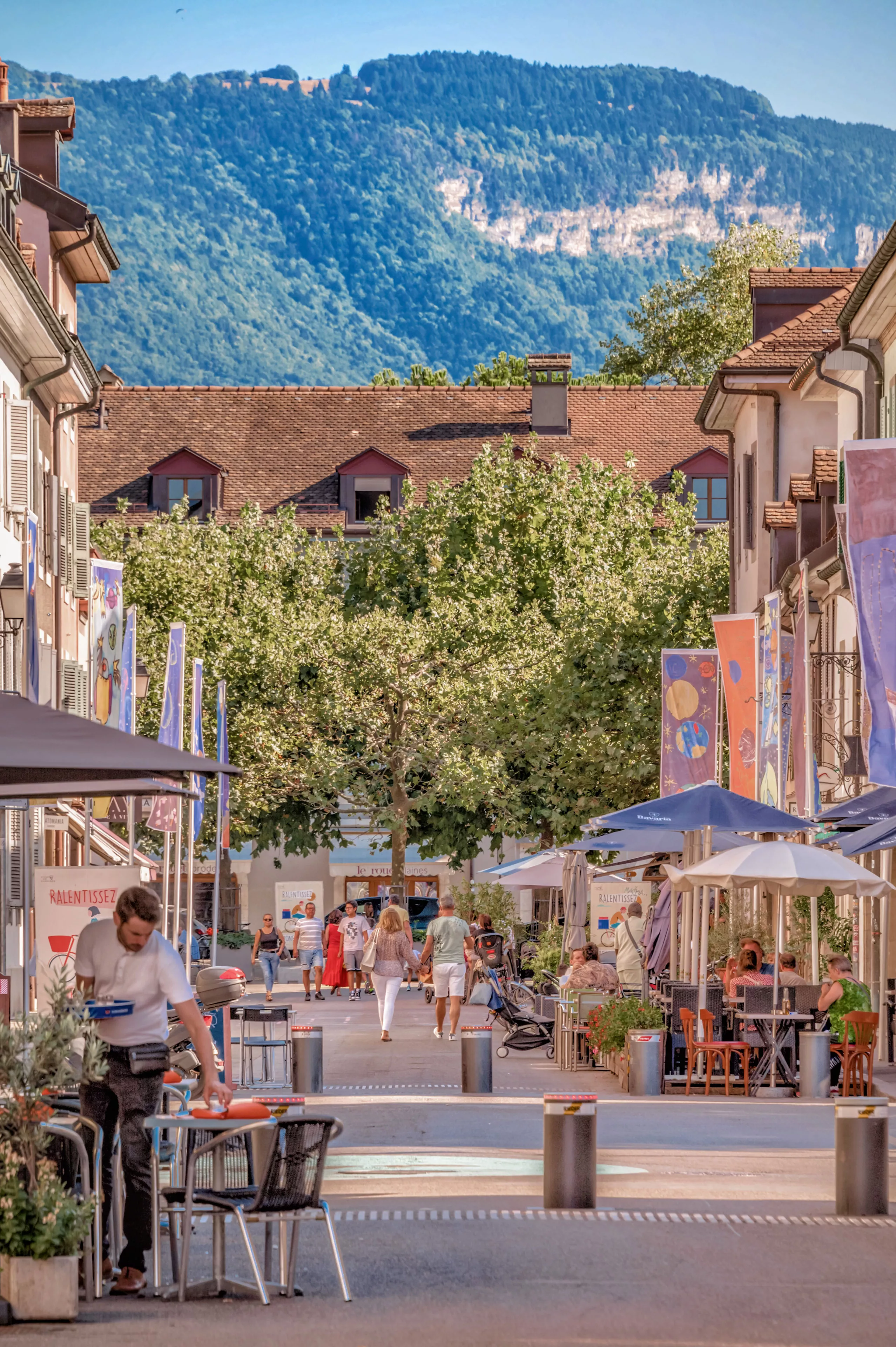 Rue pi&eacute;tonne &agrave; Carouge