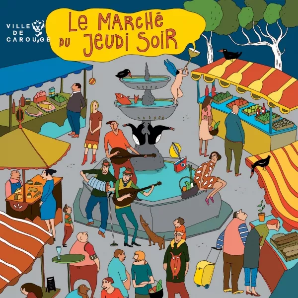 Affiche du march&eacute; du jeudi soir