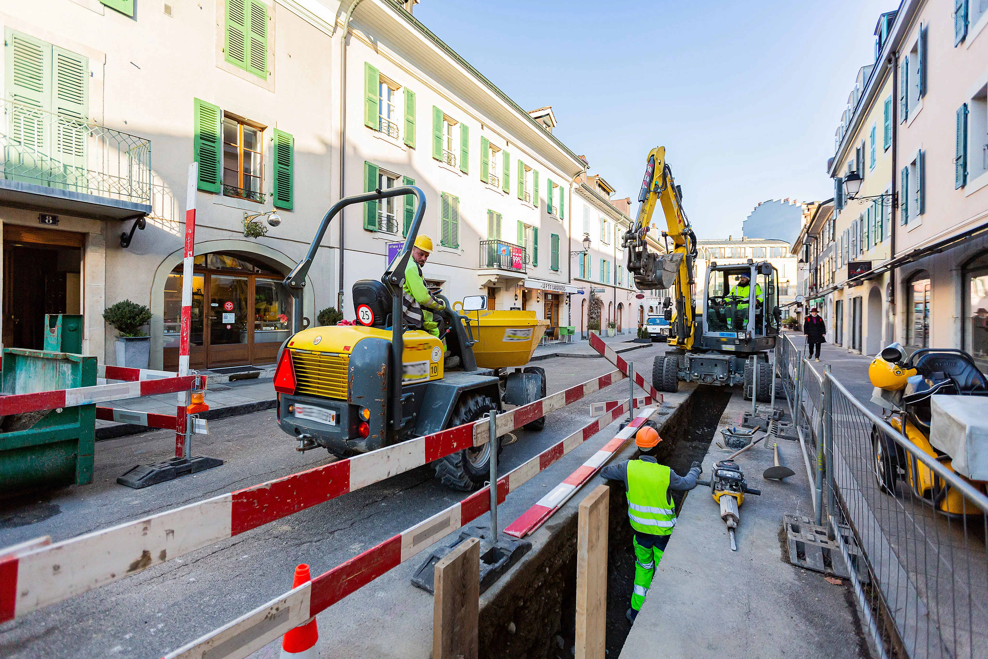 Chantiers en cours &agrave; Carouge
